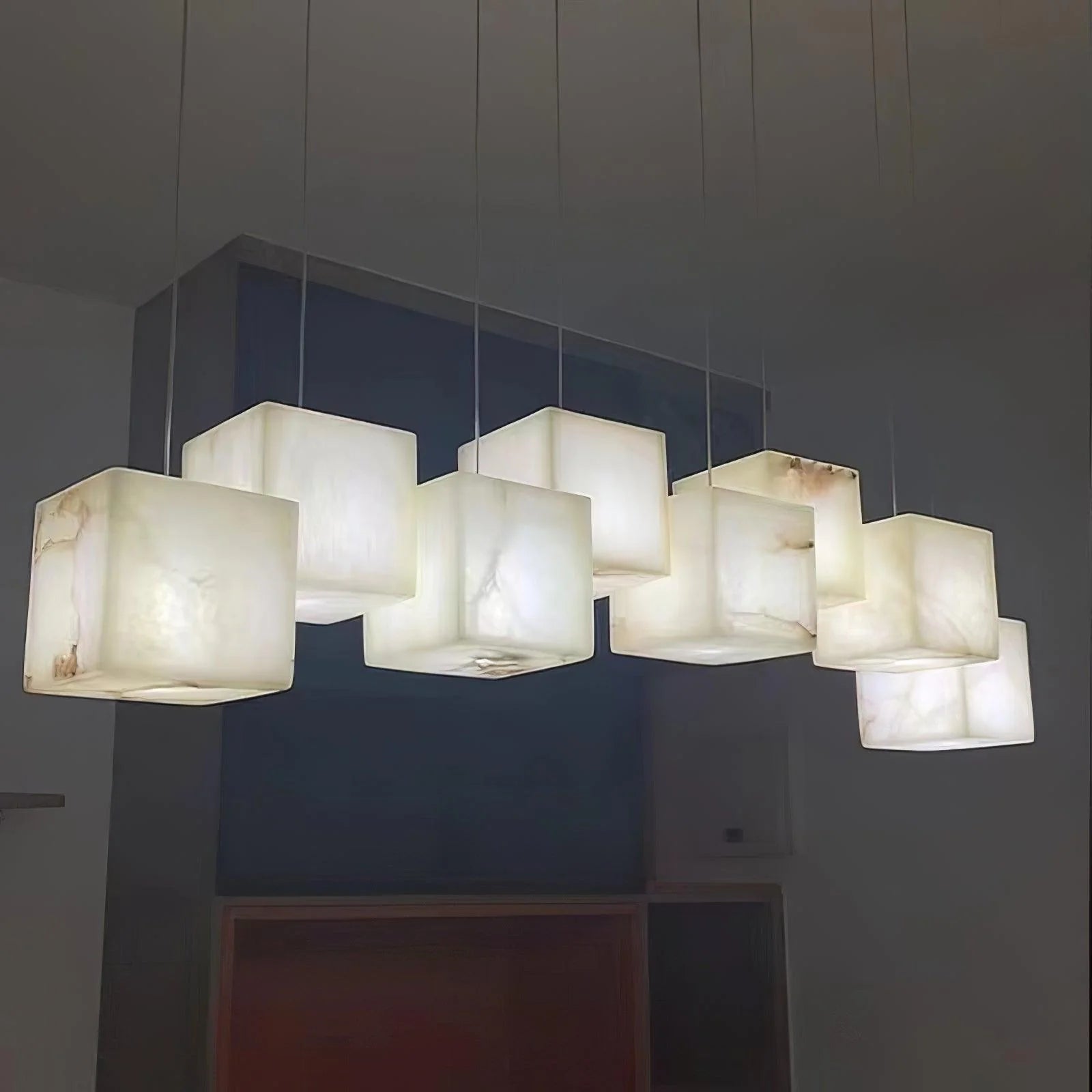 Modern Marble Box Chandelier 4