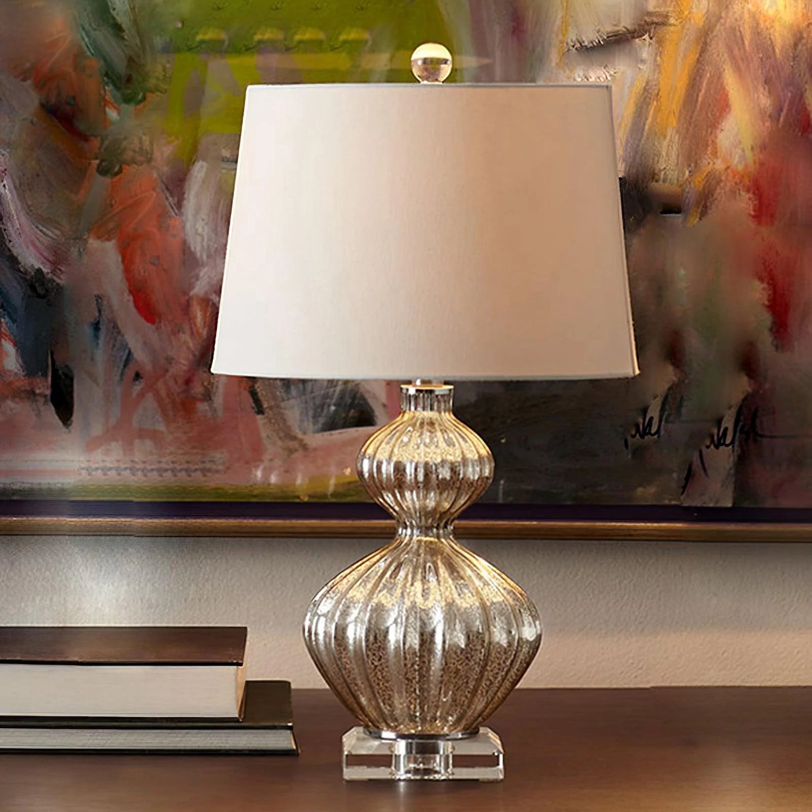 Modern Mercury Glass Table Lamp-13