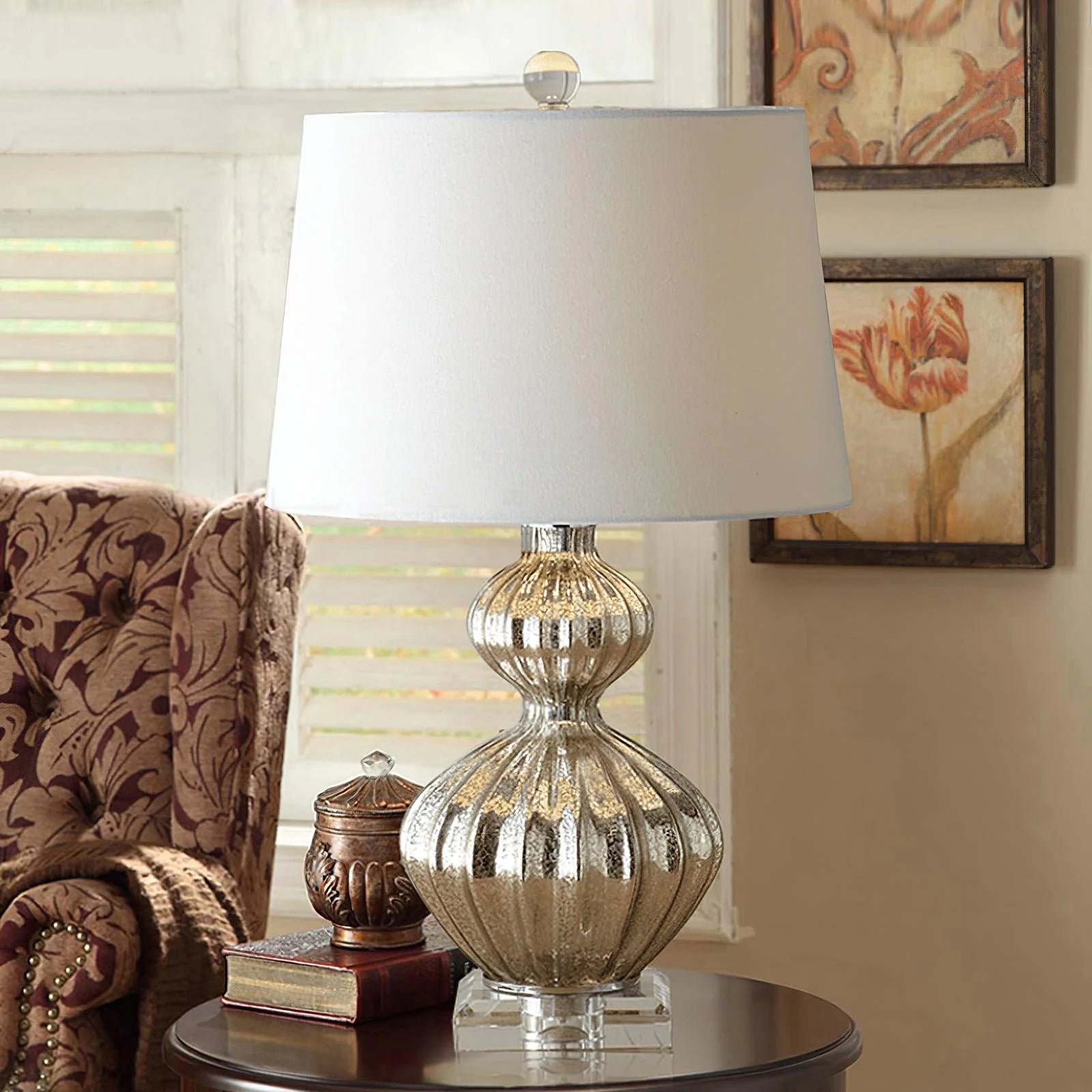 Modern Mercury Glass Table Lamp-3