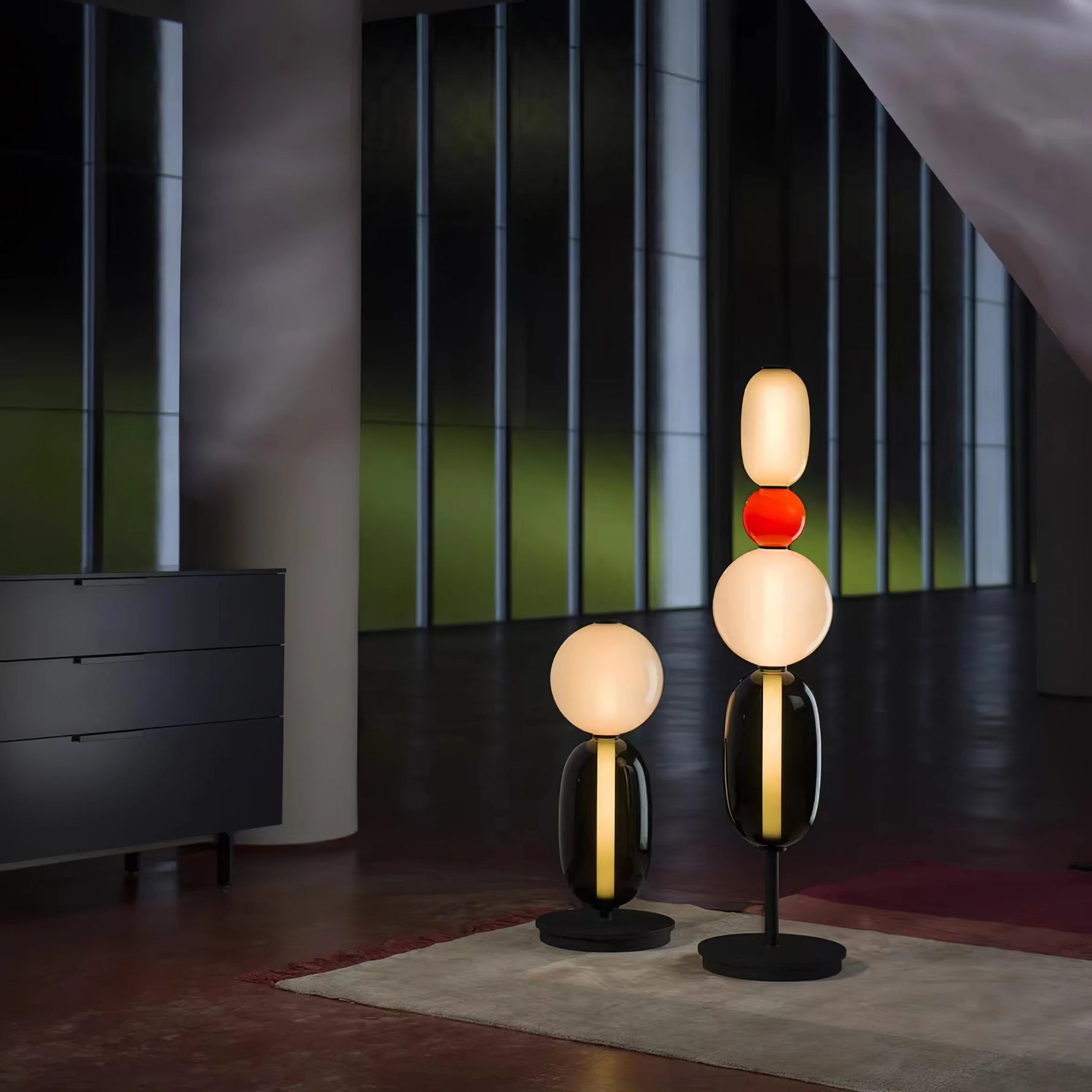 Modern Pebble Floor Lamp 40