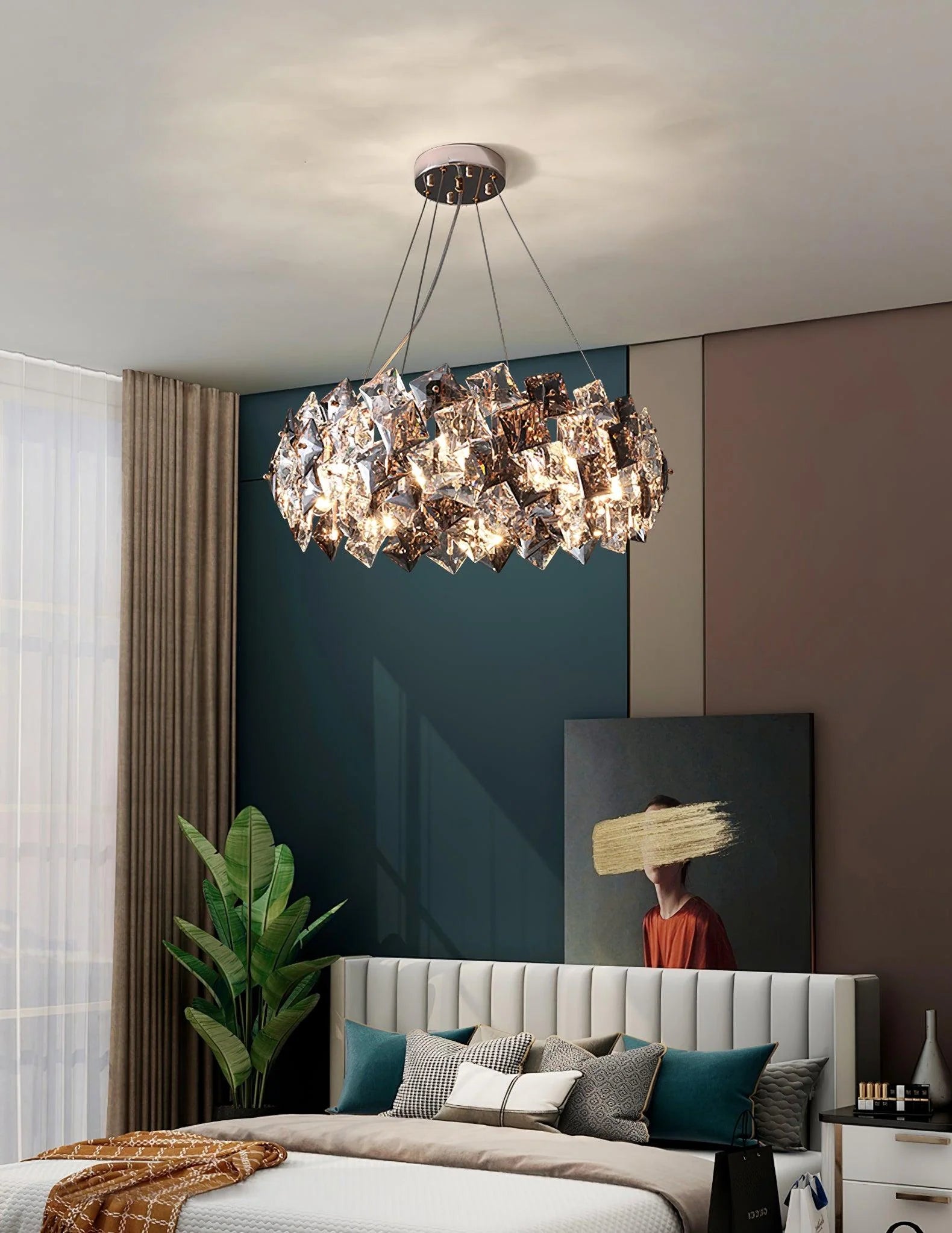 Modern Radiant Diamond Chandelier 14