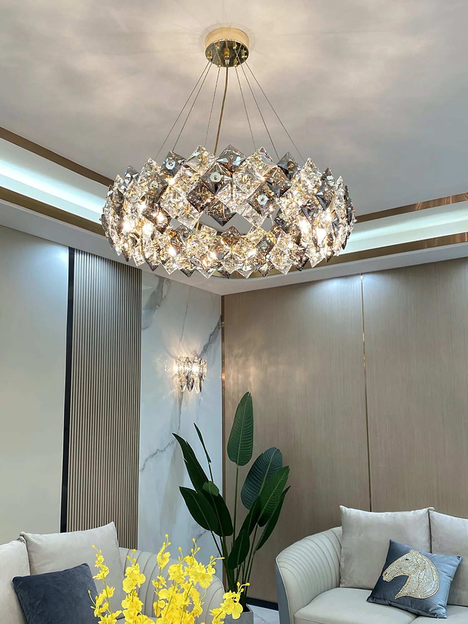 Modern Radiant Diamond Chandelier 3