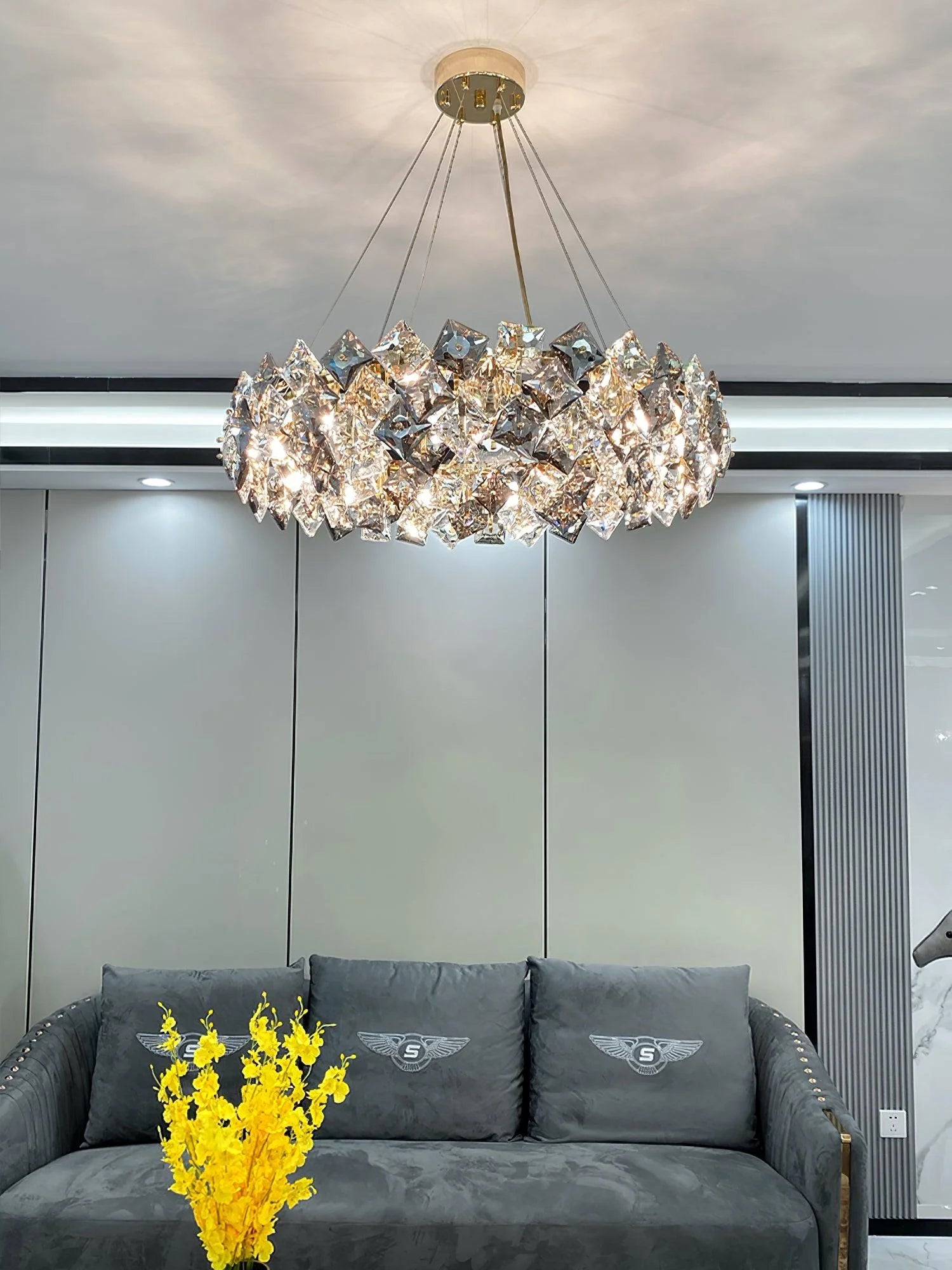 Modern Radiant Diamond Chandelier 6