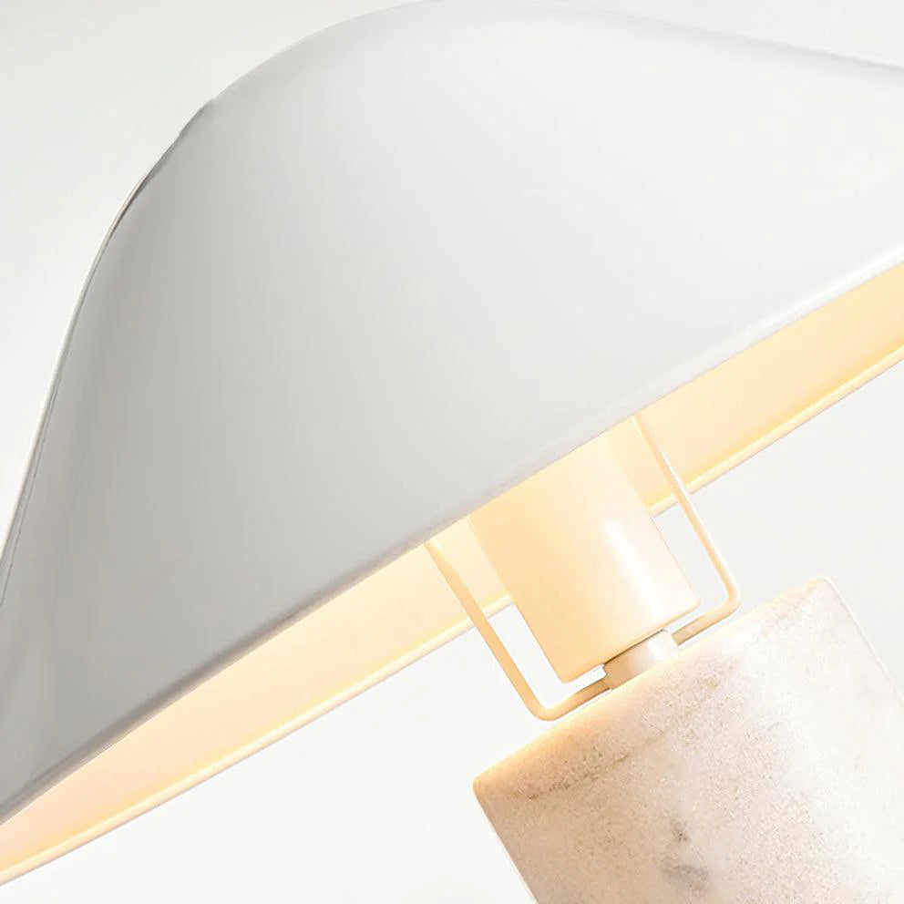 Modern White Flared Desk Lamp 17