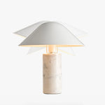 Modern White Flared Desk Lamp 19