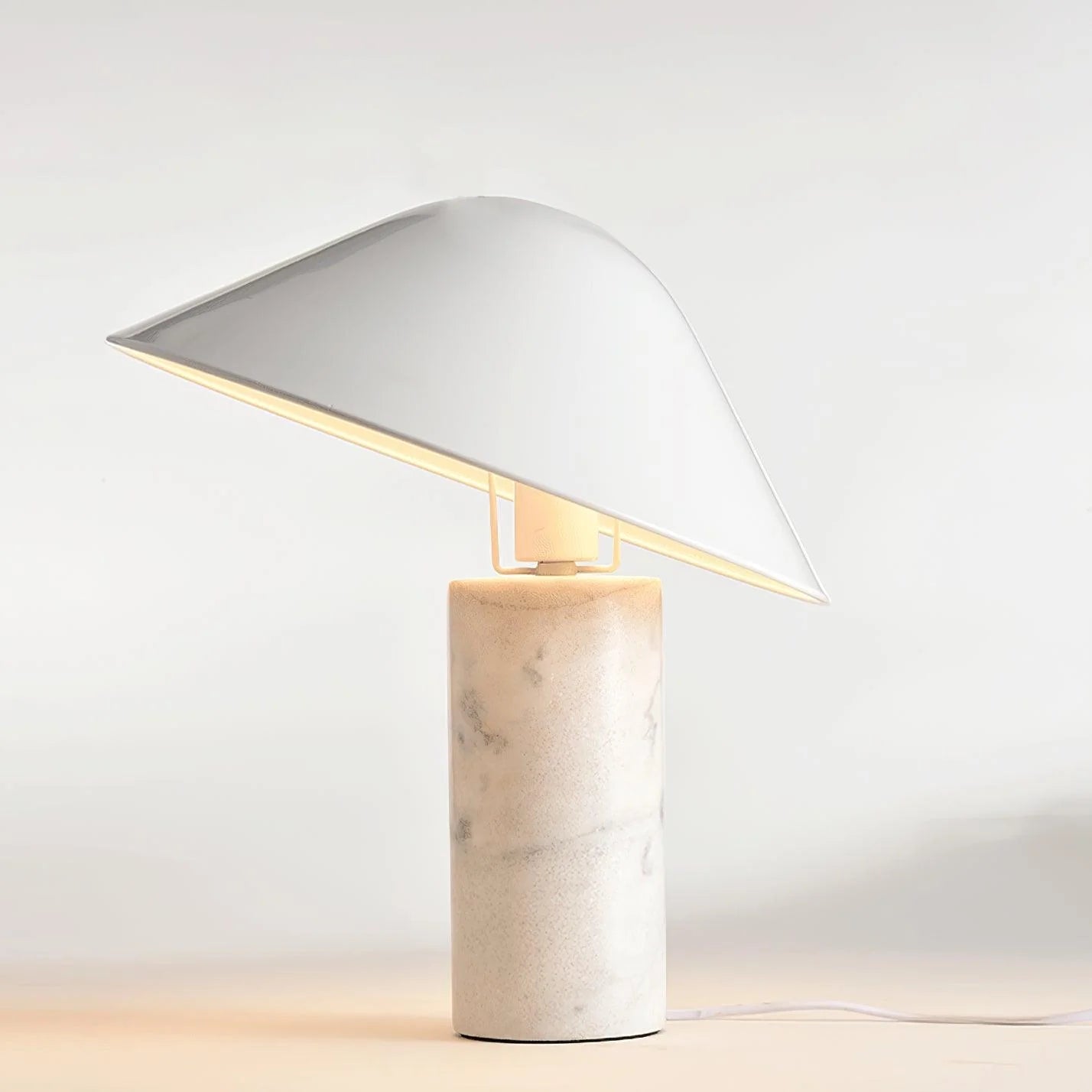 Modern White Flared Desk Lamp 20