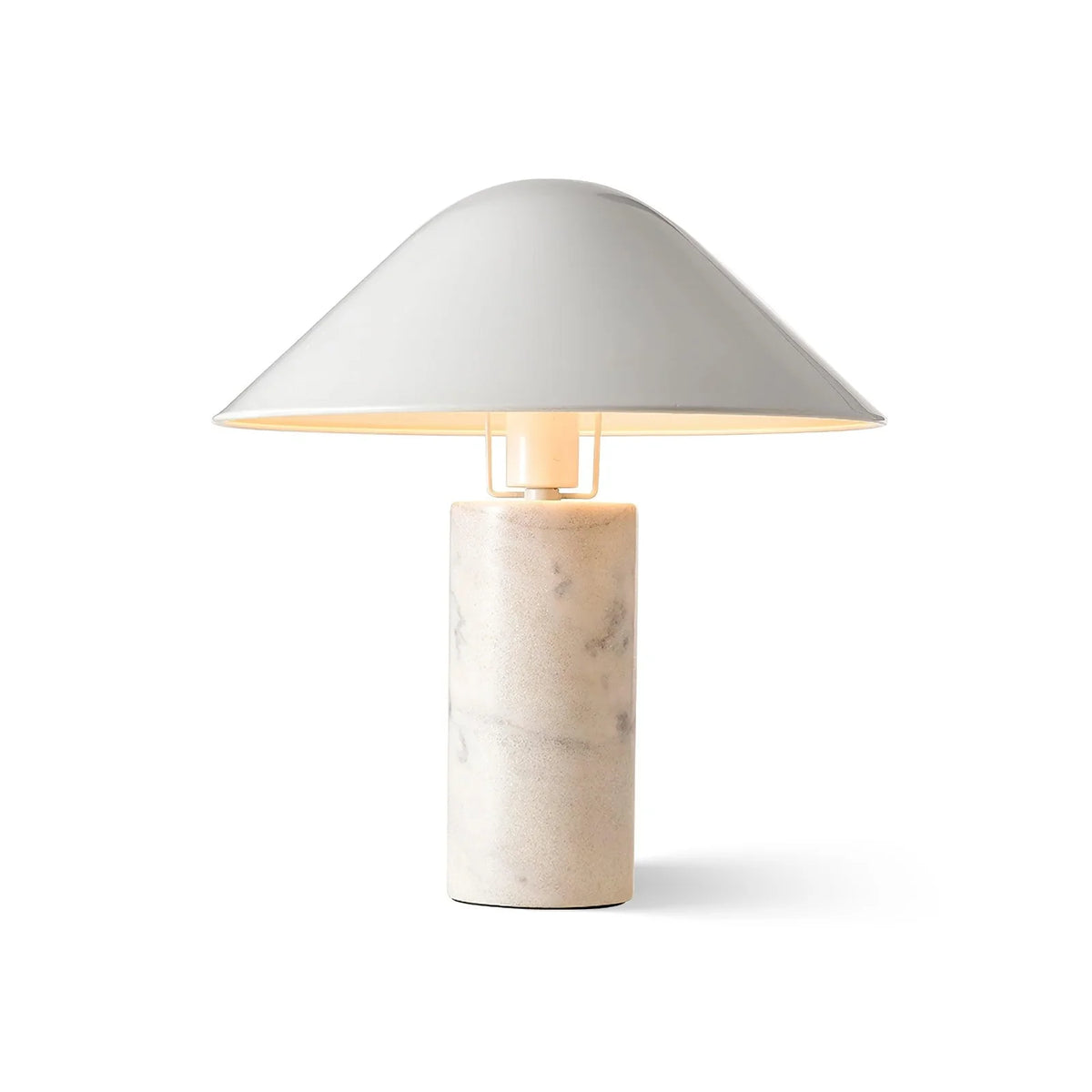 Modern White Flared Desk Lamp 6