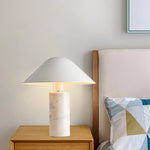 Modern White Flared Desk Lamp 8