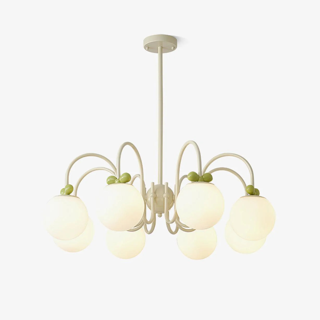 Modern cherry cream chandelier 16