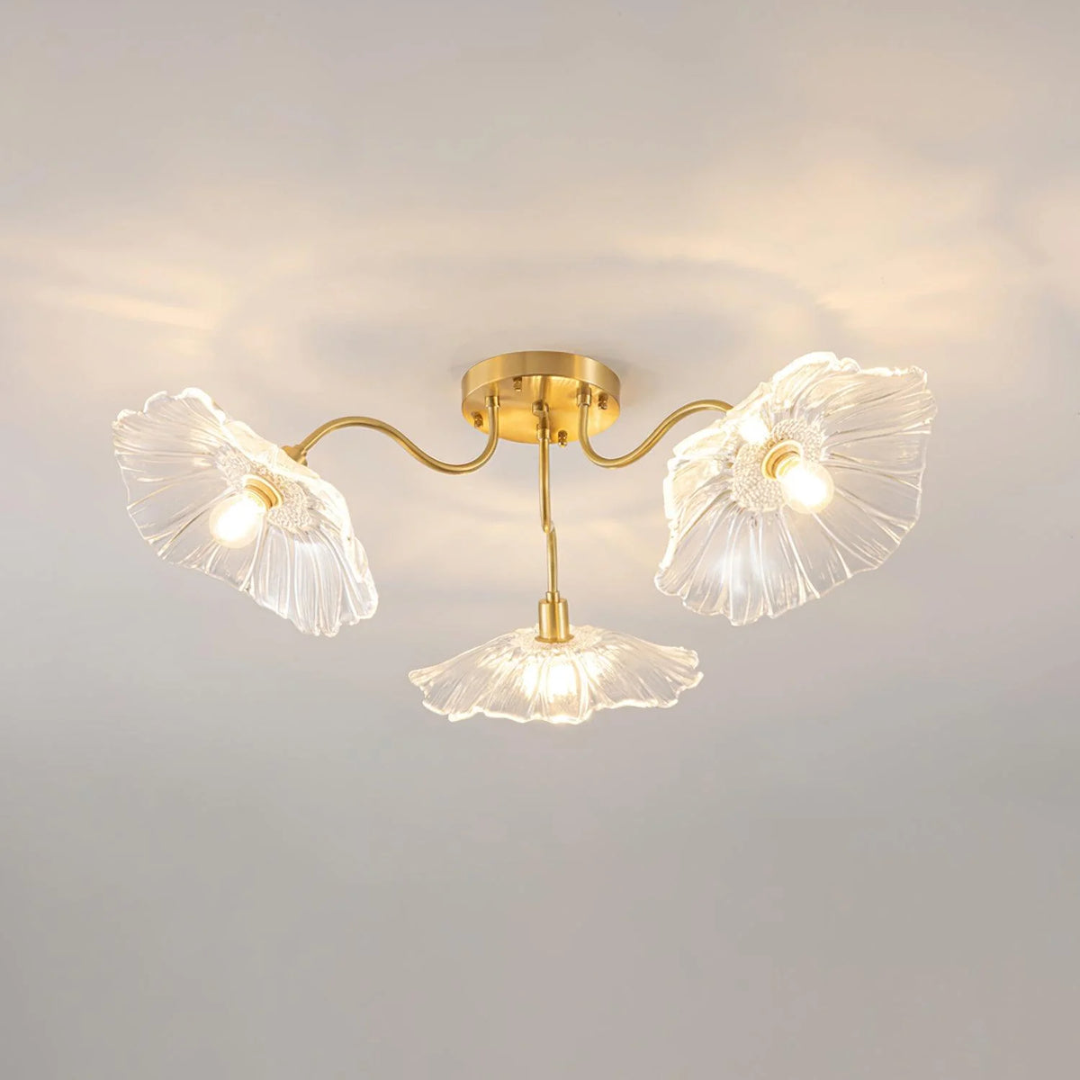 Soft and warm murano ceiling light, suitable for indoor decoration