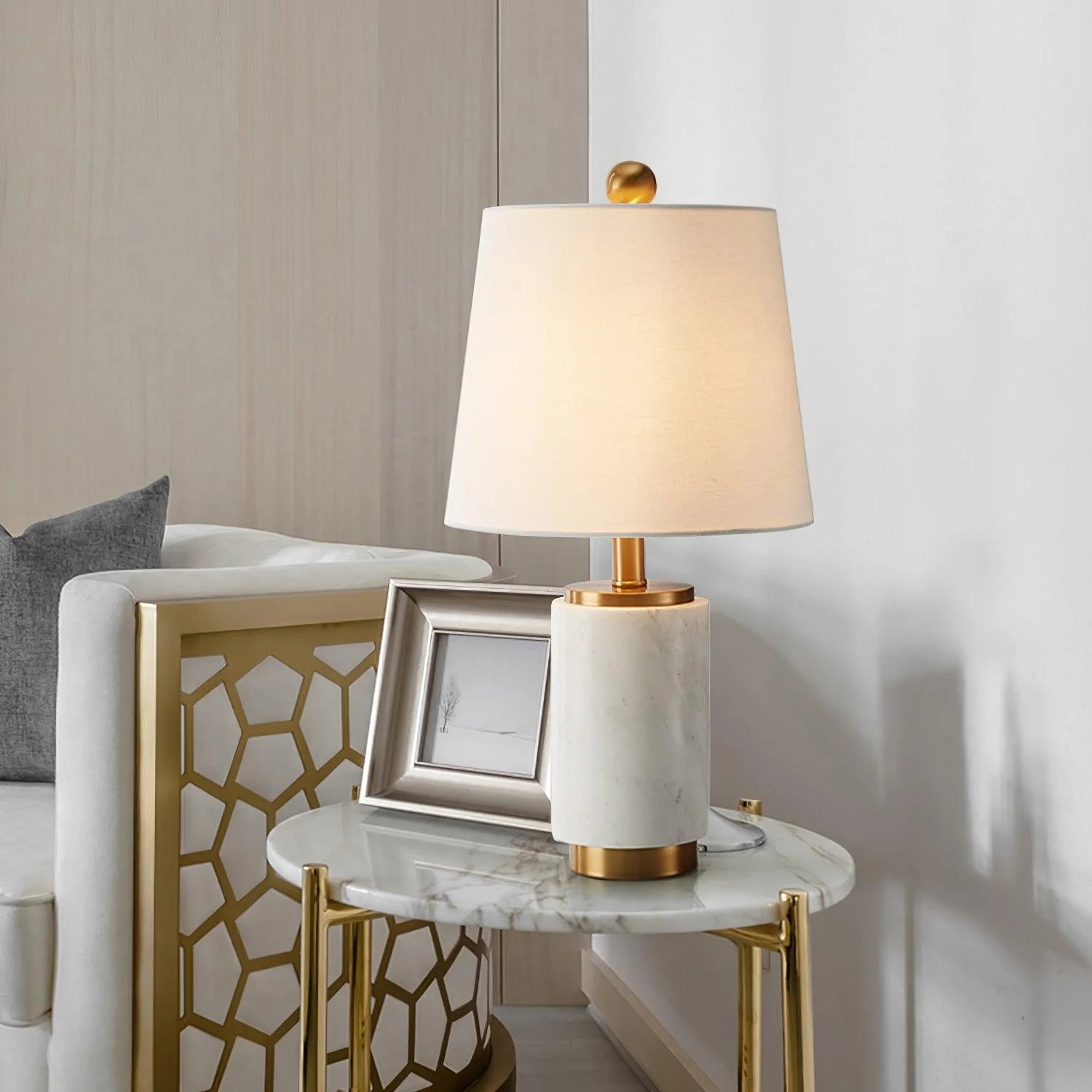 Nightstand Marble Table Lamp 11