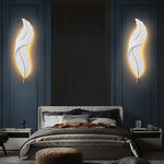 2 Feather Lamp in the bedroom