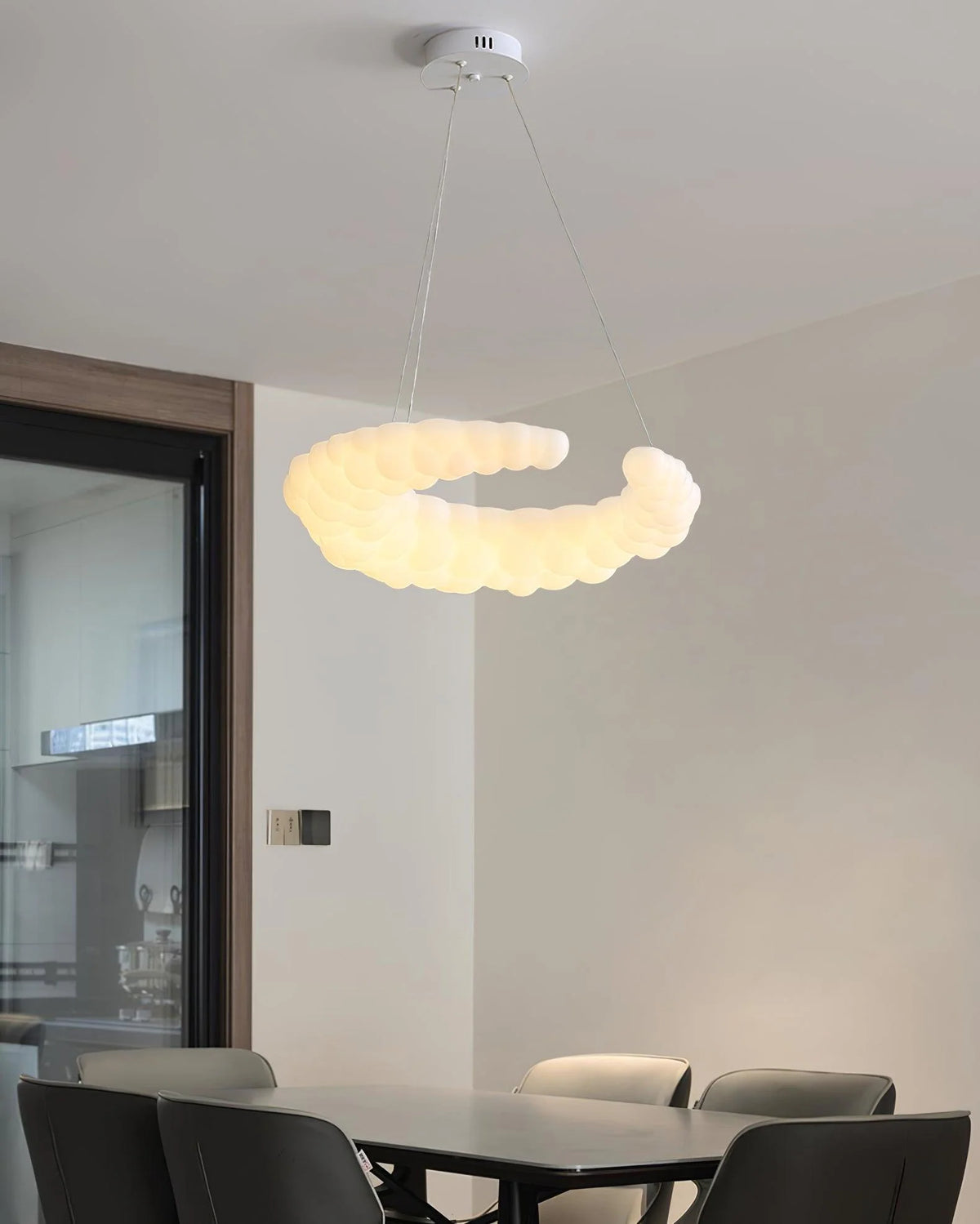 Nordic Cloud Halo LED Chandelier 8