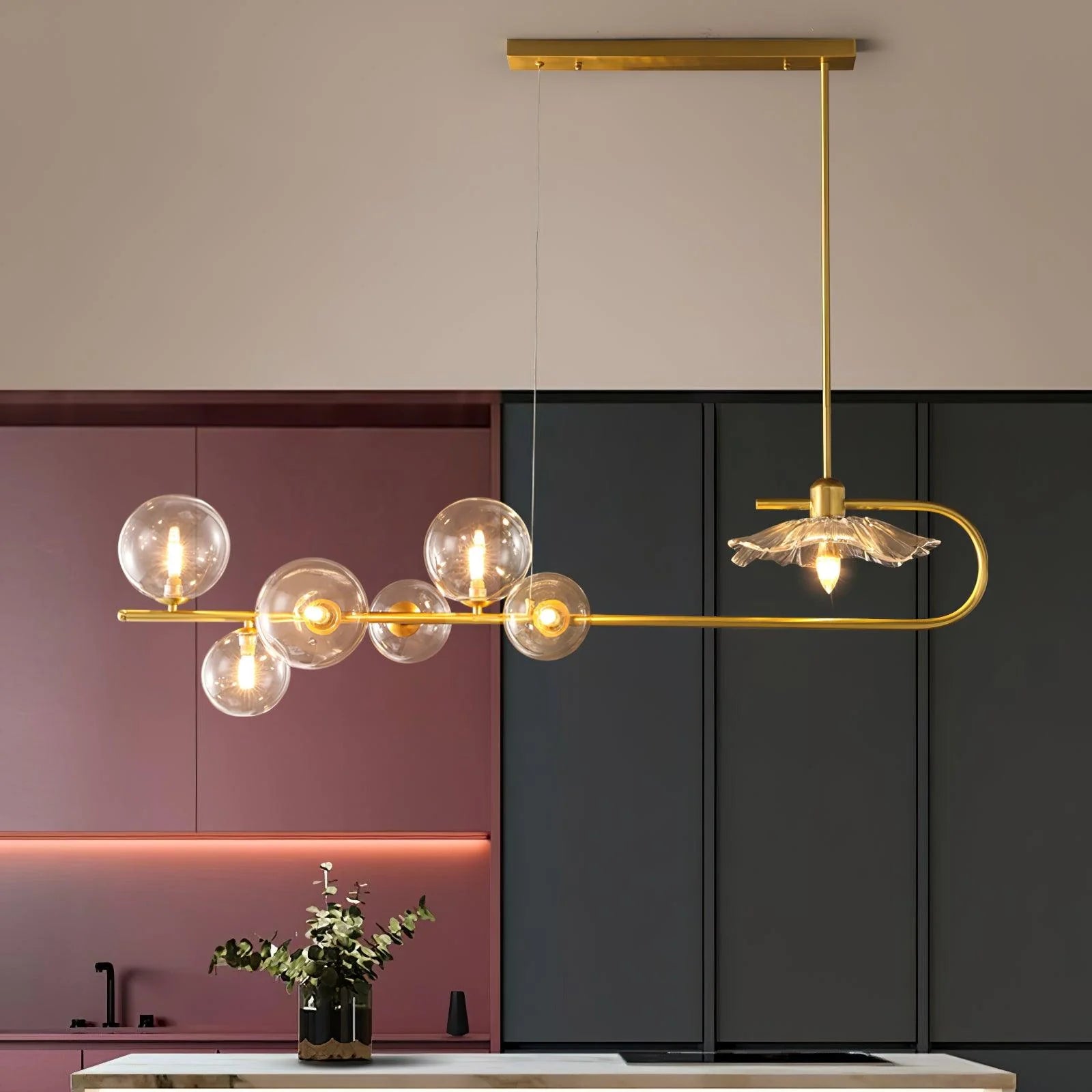 Nordic Glass Bubble Chandelier 8