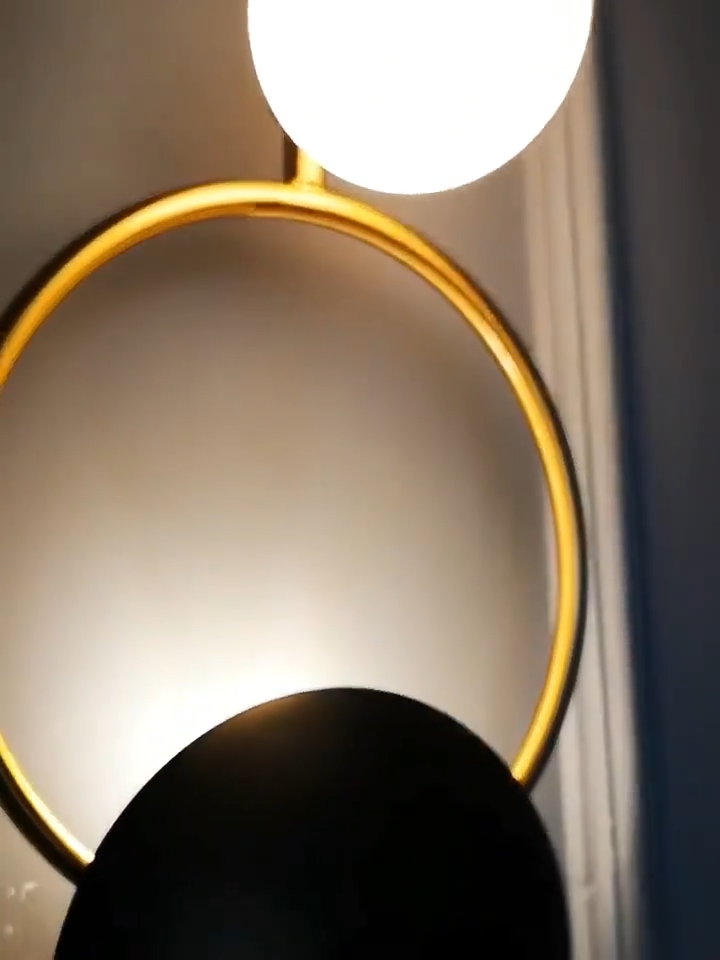 detail of the Nordic wall lamp