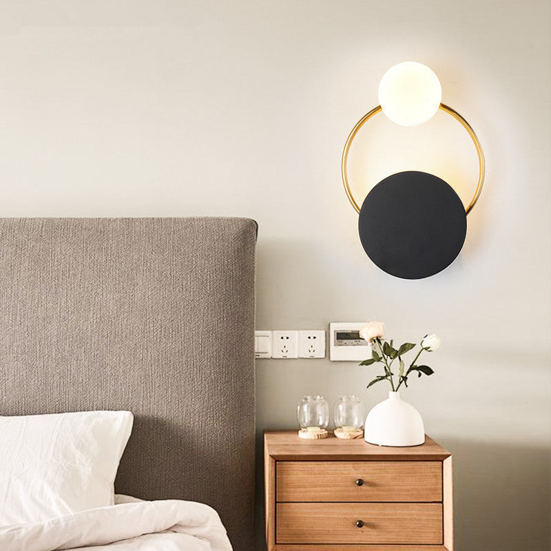 Nordic Metal Wall Sconce in the bedroom