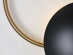 close up of detail of Nordic Metal Wall Sconce