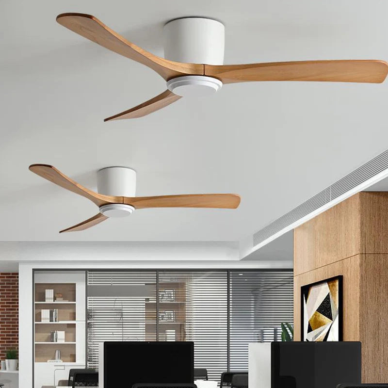 Nordic Wooden Ceiling Fan Light 7