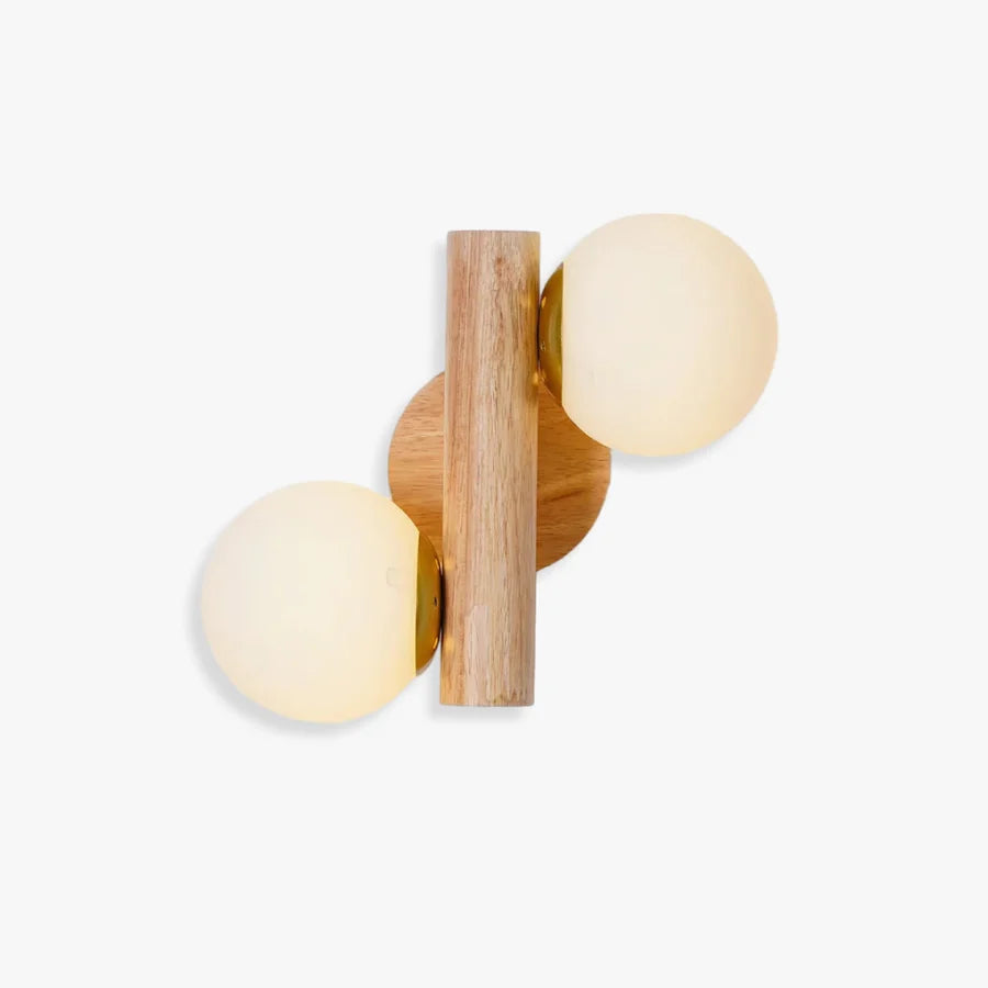 Oak_Double_Sphere_Wall_Light