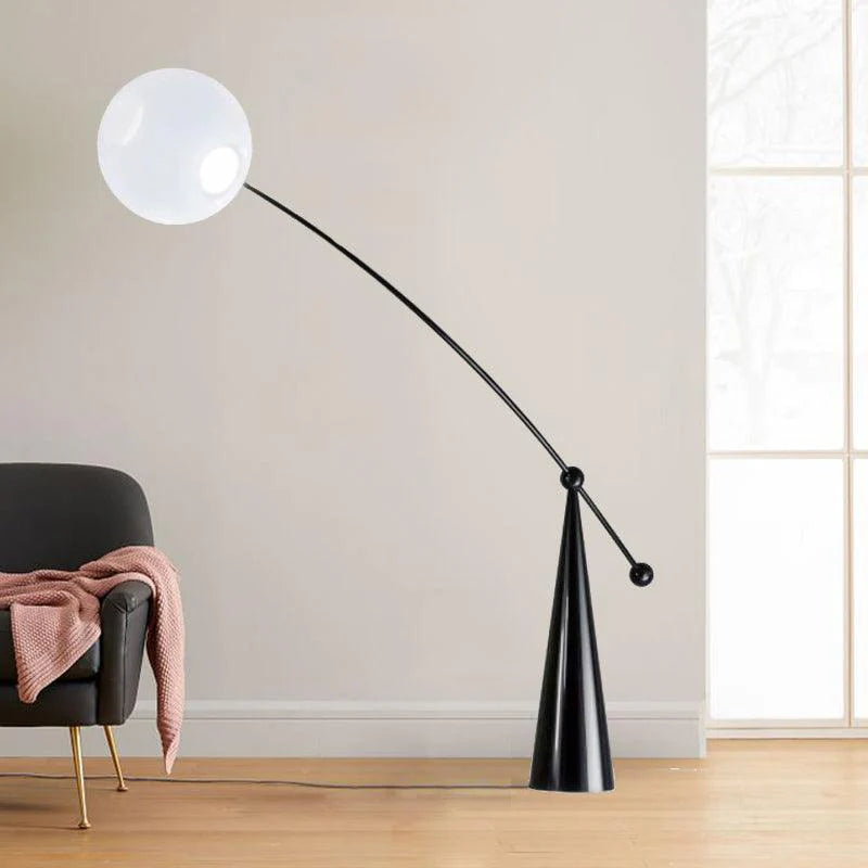 Opal Arc Floor Lamp 11