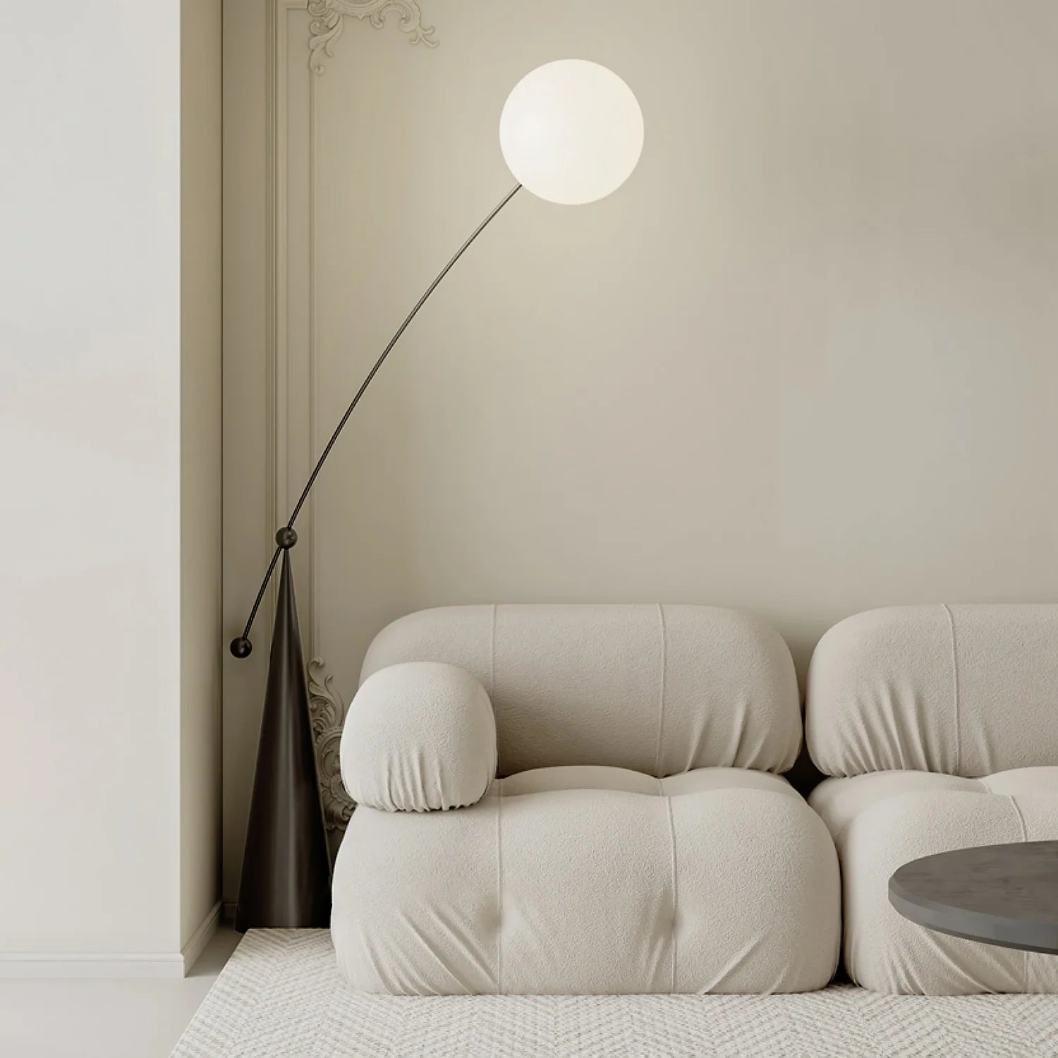 Opal Arc Floor Lamp 8