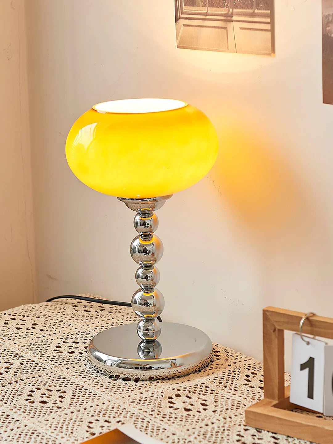 Oval Persimmon Table Lamp 2