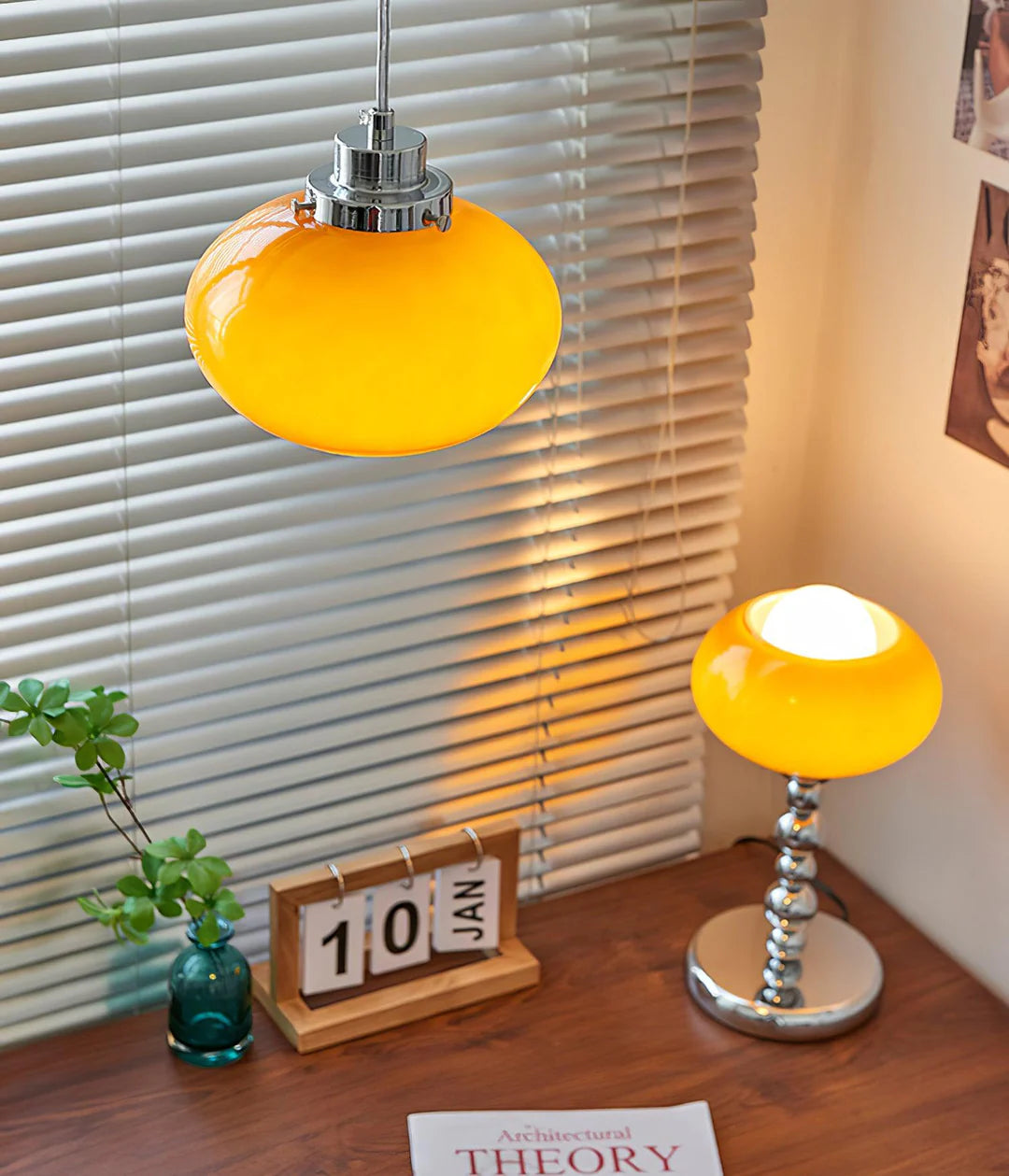 Oval Persimmon Table Lamp 3