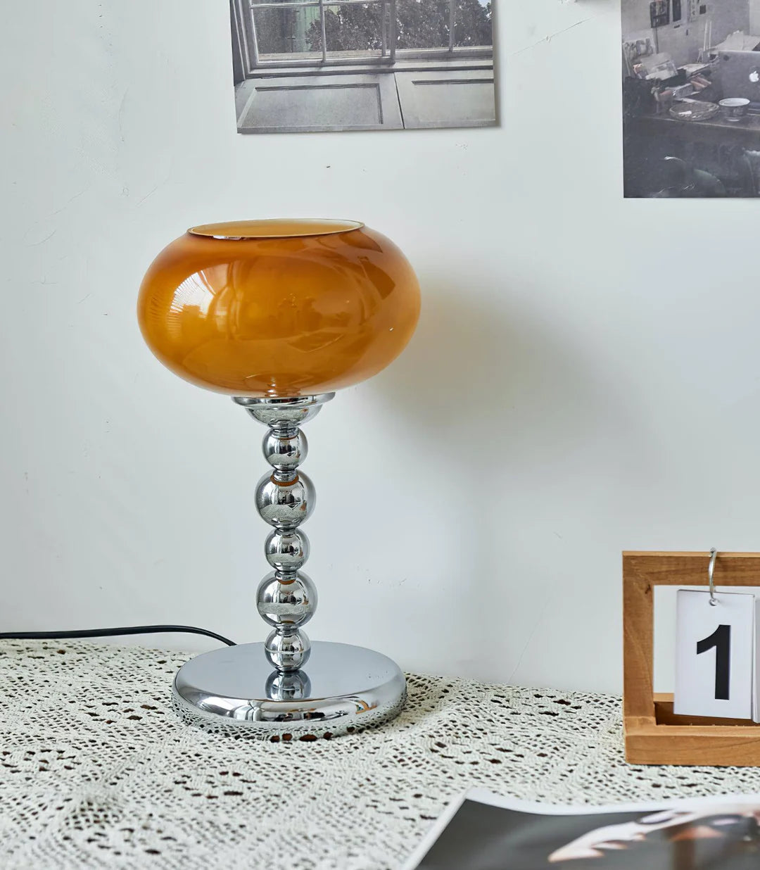 Oval Persimmon Table Lamp 5