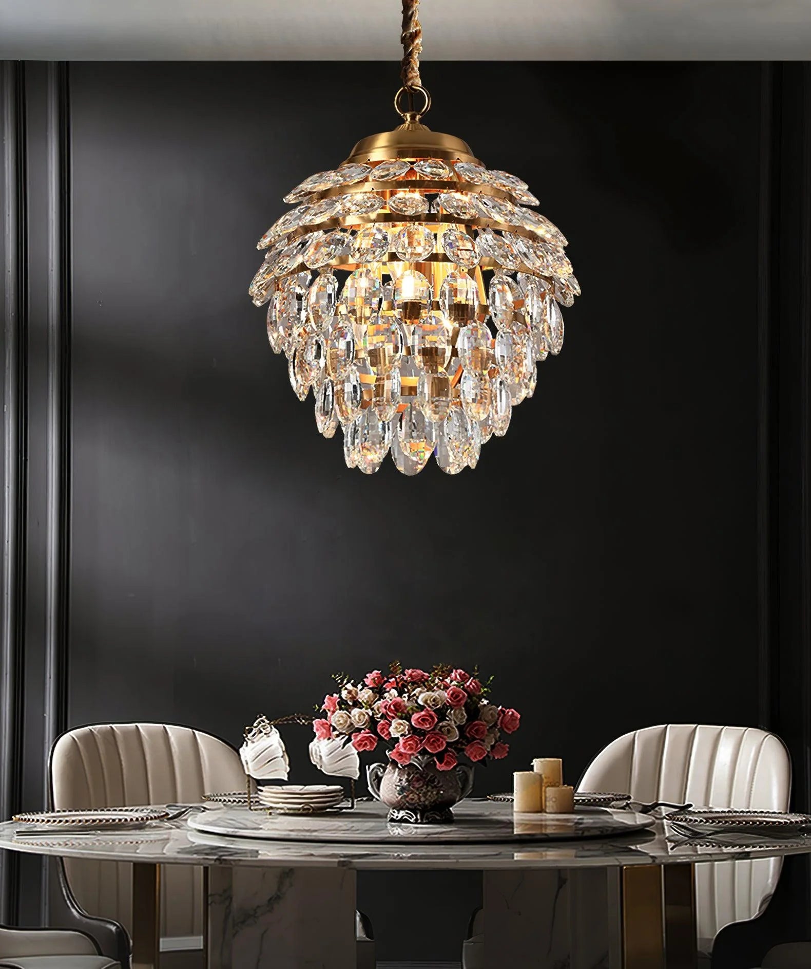 Pinecone_Crystal_Pendant_Light_5