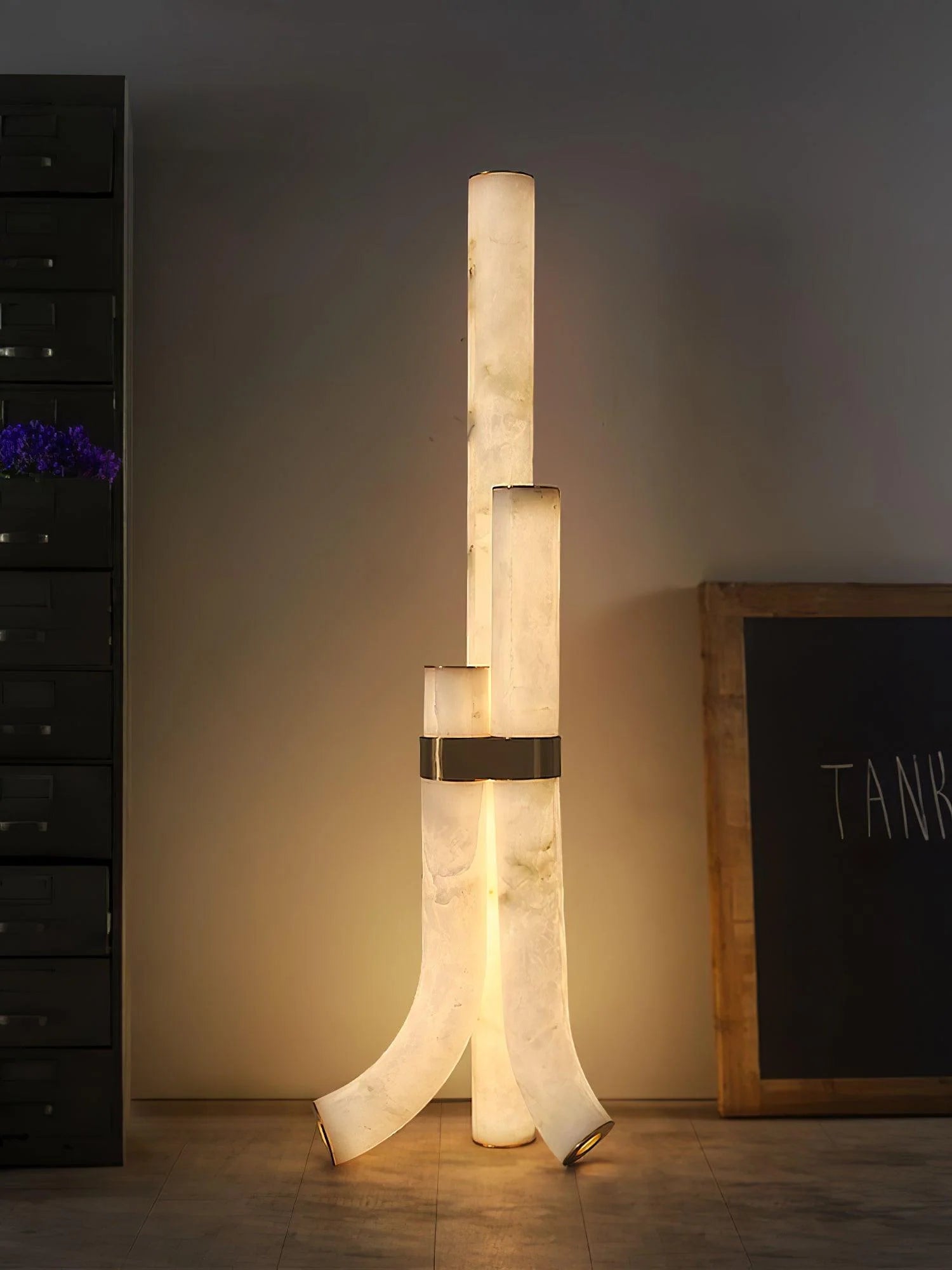 Pipe Plaster Floor Lamp 15