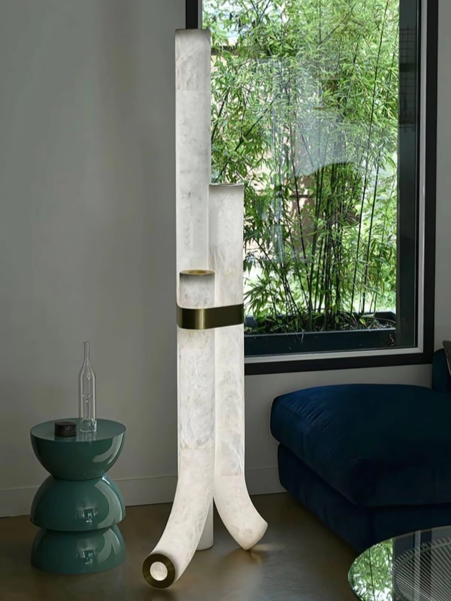 Pipe Plaster Floor Lamp 30