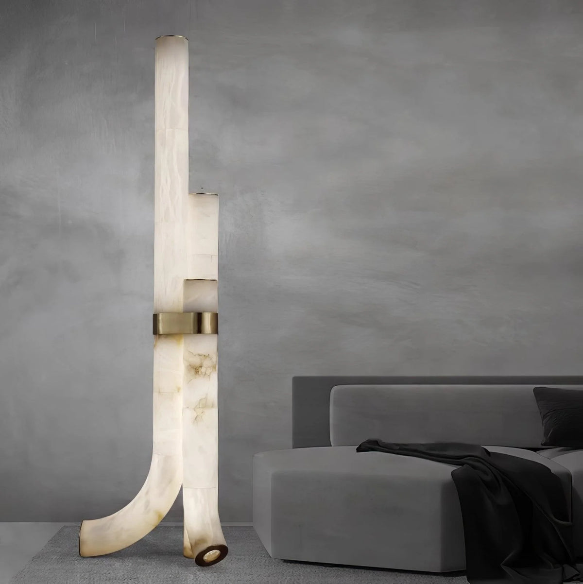 Pipe Plaster Floor Lamp 7