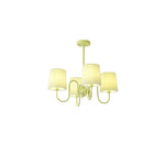 Pleated Fabric Matcha Chandelier 17