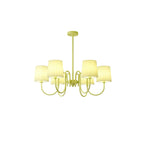 Pleated Fabric Matcha Chandelier 18