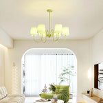 Pleated Fabric Matcha Chandelier 21