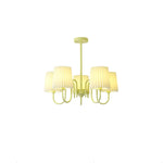 Pleated Fabric Matcha Chandelier 25