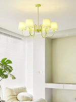 Pleated Fabric Matcha Chandelier 29