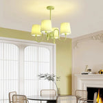 Pleated Fabric Matcha Chandelier 31