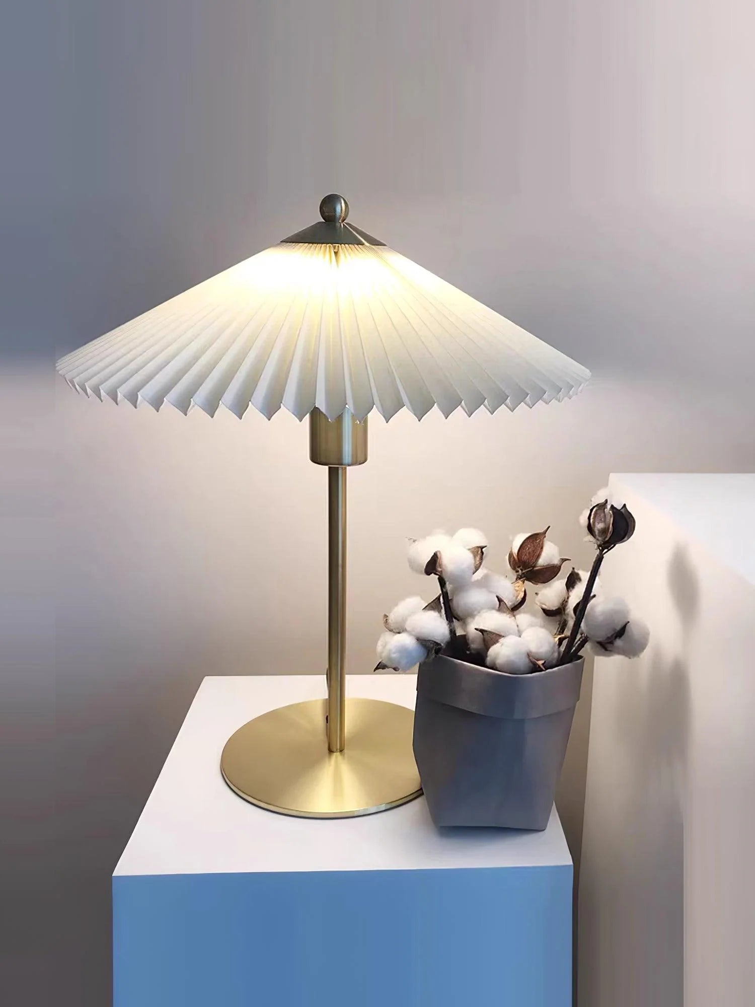 Pleated Umbrella Table Lamp 19