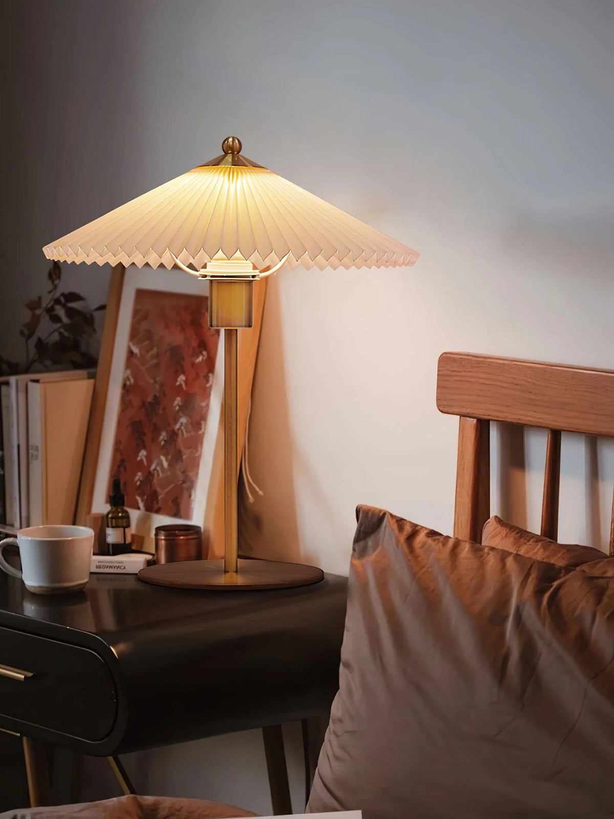 Pleated Umbrella Table Lamp 4