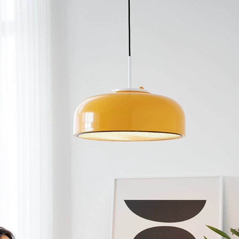 warm glow mustard podgy creative pendant light