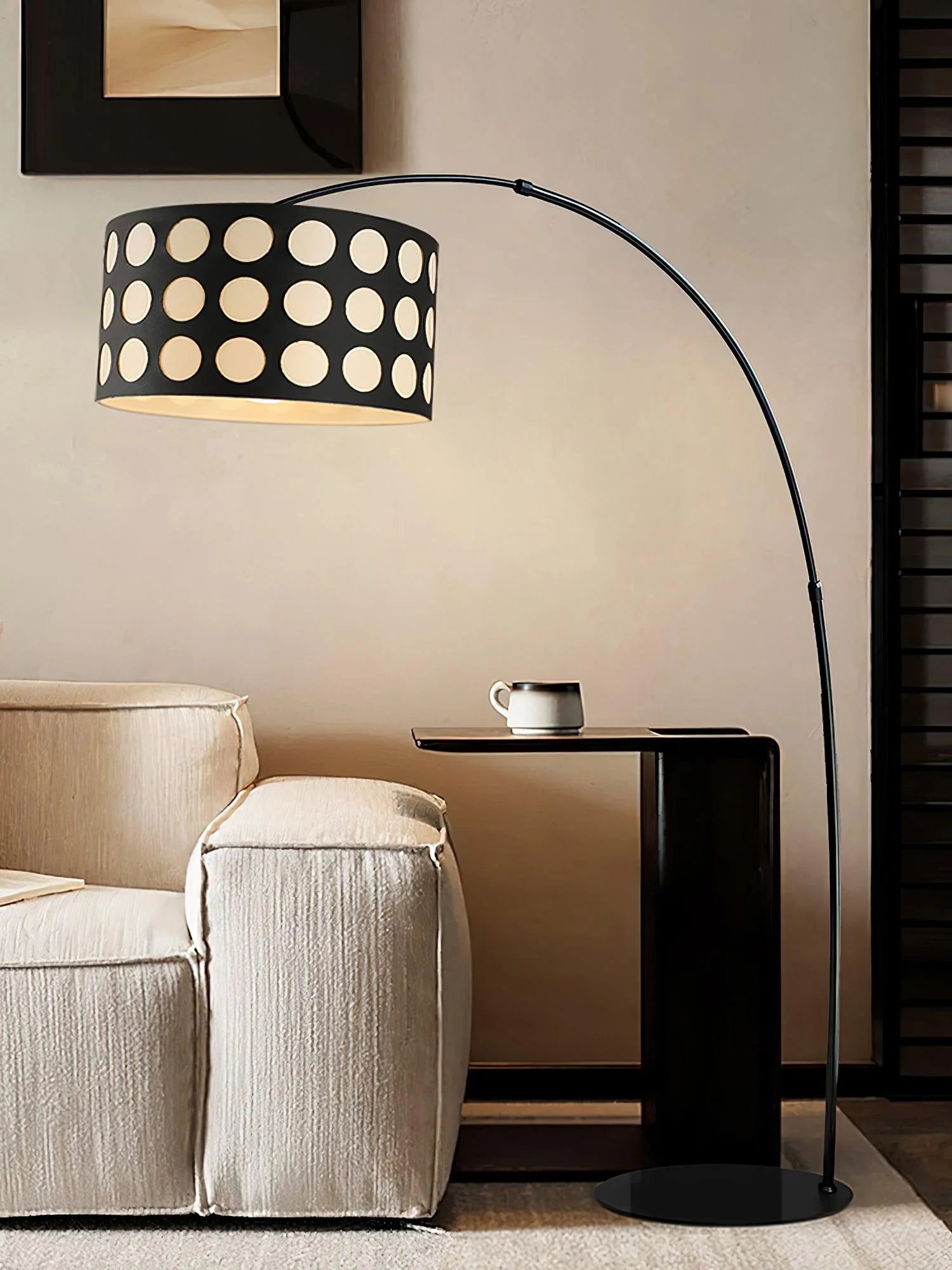 Polka Arc Fabric Floor Lamp 13