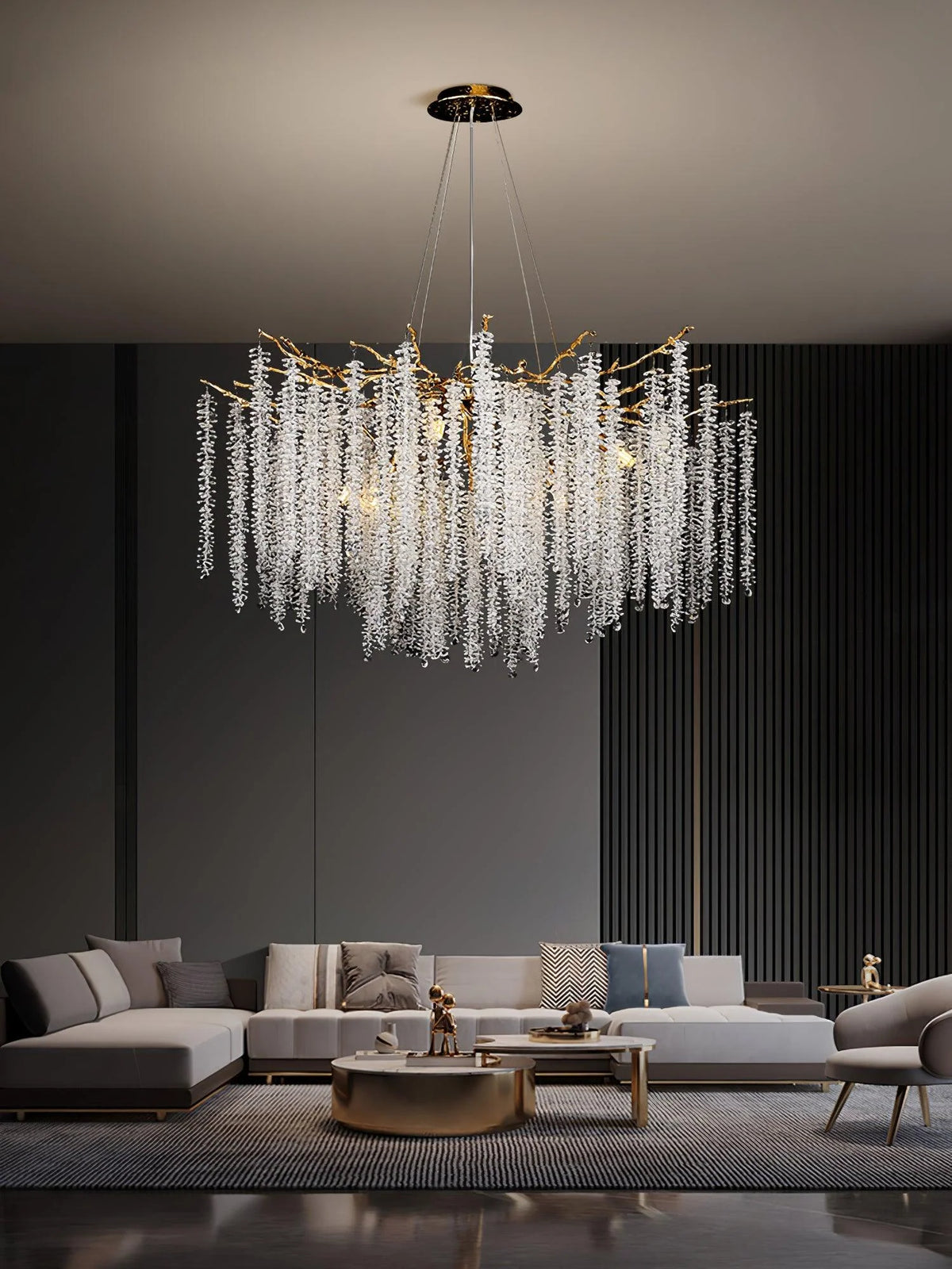 Raindrop Crystal Chandelier 24