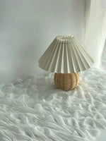 Rattan Pleated Table Lamp 20