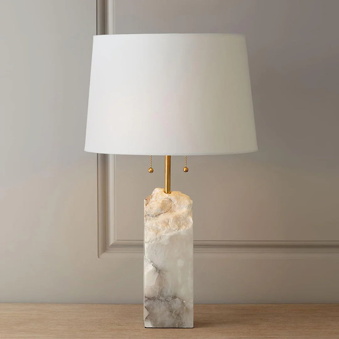 Raw Alabaster Table Lamp 17