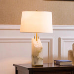 Raw Alabaster Table Lamp 2