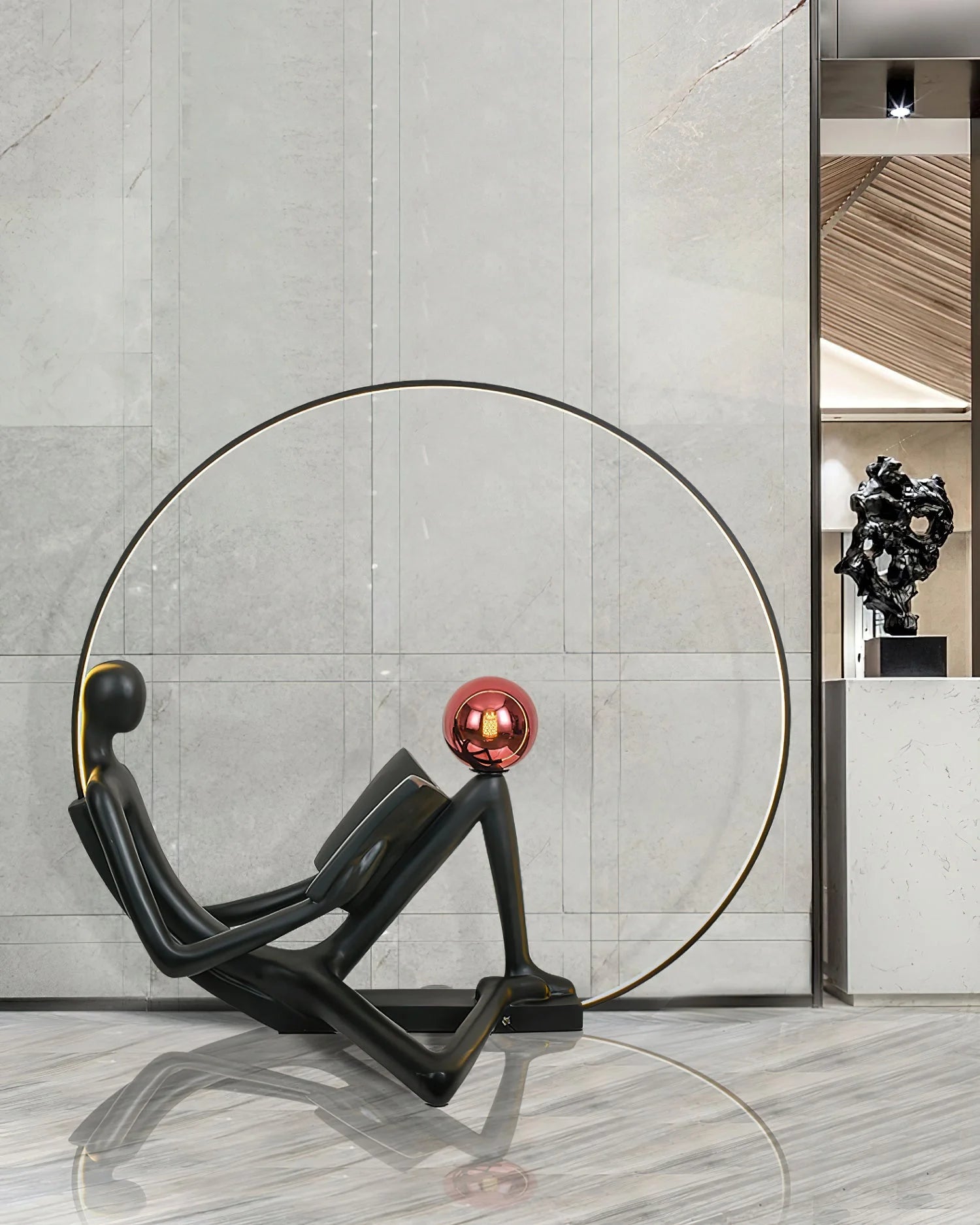 Reader Sculpture Floor Lamp 23