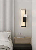 Simple_Wall_Lamp_with warm light in a bedroom