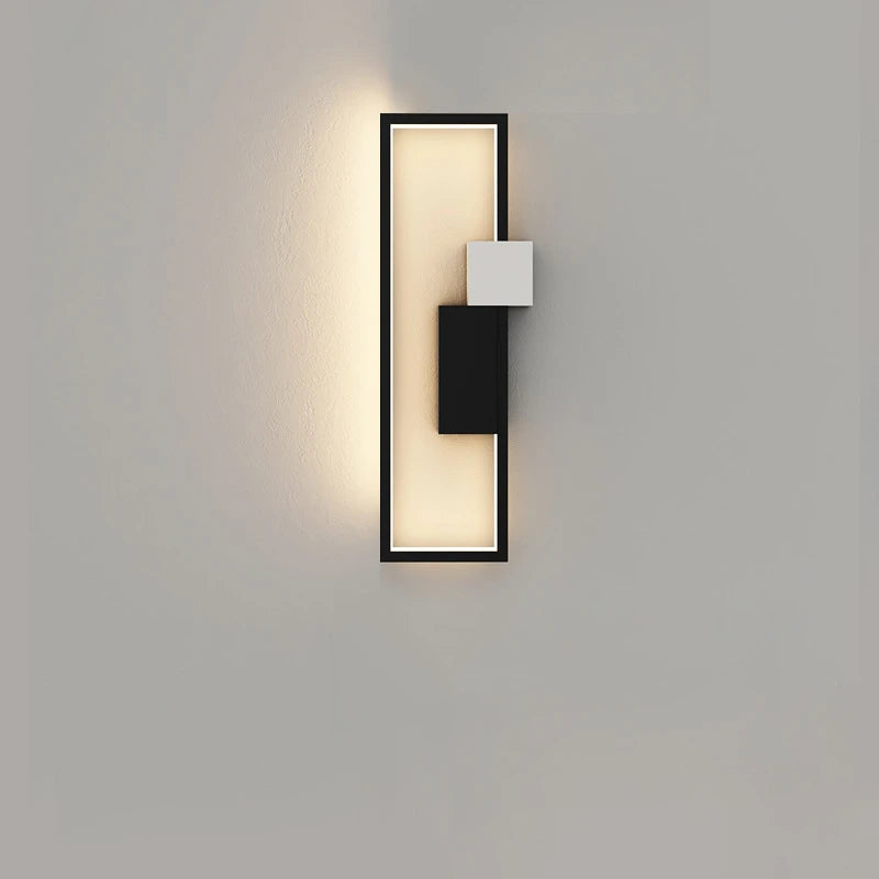 Single Black Rectangular_Modern_Wall_Lamp_2