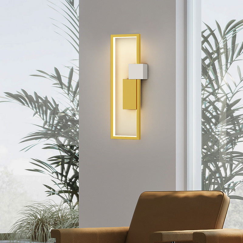 Single frame wall light bring the comfortable feel in a lounge